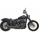 Bassani Pro Street Turn Out Exhaust System for Harley 18-24 Softail Slim / Fat Bob / Street Bob / Low Rider / Standard / Black  - Customhoj