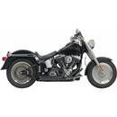 Bassani Pro Street Turn Out Exhaust System for Harley 86-17 Softail (excl. Breakout / CVO / Rocker) / Black  - Customhoj