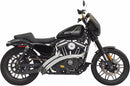 Bassani Sweeper Radial Exhaust System for Harley 14-22 XL Sportster 1200 C / CX / T / Chrome with chrome heat shields  - Customhoj