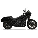 Bassani Sweeper Radial Exhaust System for Harley 18-24 Softail / Black with black heat shields  - Customhoj
