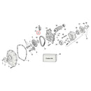 Cam Drive / Cover Parts Diagram Exploded View for Harley Milwaukee Eight 13) 17-23 M8. Chain tensioner, camshaft. Replaces OEM: 25500013
