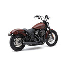 Cobra El Diablo 2-into-1 Exhaust for Harley 18-24 Softail FXBB/S Street Bob; FXLR/S Lowrider; FLSL Slim; FLDE Deluxe / Black  - Customhoj