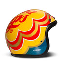 DMD Retro Graphic Open Motorcycle Helmet Candy / XS (54cm)  - Customhoj
