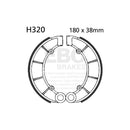EBC Rear Brake Shoes for Honda CB 650 SCC Nighthawk 1982
