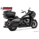 Freedom Performance 4" Slip-On Mufflers for Indian 14-21 Chieftain / Black / Black Racing End Caps  - Customhoj