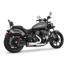 Freedom Performance Shorty American Outlaw 2-into-1 Exhaust for Indian 22-25 Chief / Chrome / Sculpted Black  - Customhoj