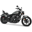 Freedom Performance Shorty Turn Out Straight Cut 2-into-1 Exhaust for Indian 22-25 Chief / Black / Sculpted Black  - Customhoj