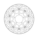 Moto-Master Brake Disc Kawasaki ER-6F 650 (non-ABS) 06-16 Moto-Master Halo Front Left Brake Disc for Kawasaki Customhoj