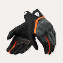 REV'IT! Veloz Motorcycle Gloves Black/Orange / S  - Customhoj