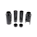 CULTWERK Damask / Gaffelkåpa / Bälg Cult-Werk 6-piece fork tube cover kit. Alu boots. V-Rod 02-11 / Dyna 06-17 / Softail 18-21 Customhoj
