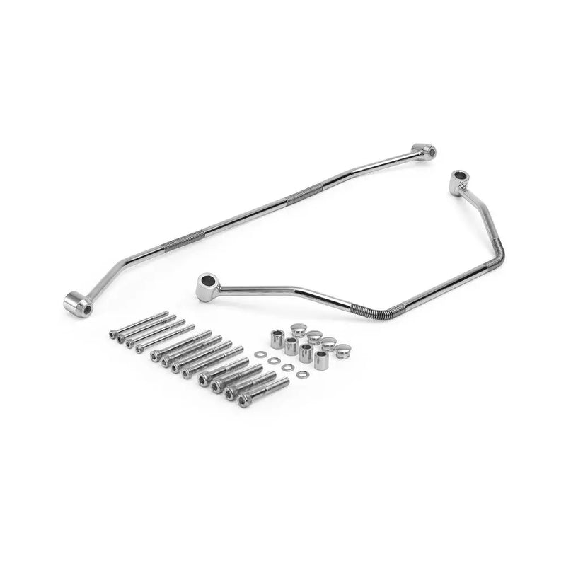 Highway Hawk Universal motorcykel sadeltaske support kit krom