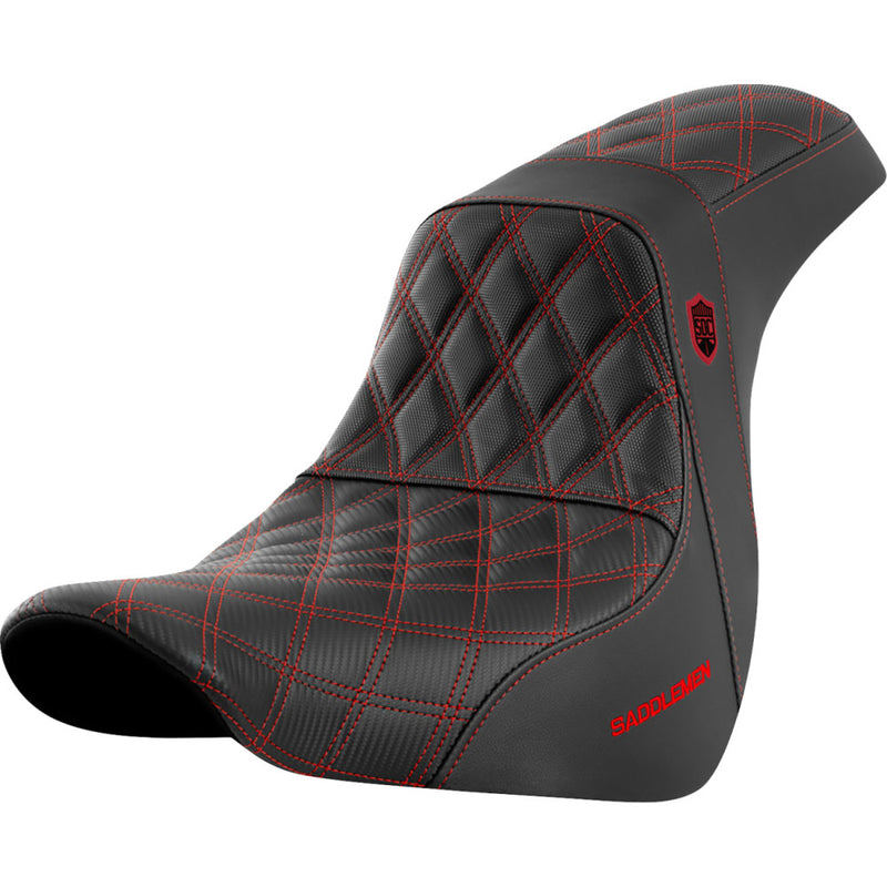 Saddlemen Pro SDC Performance Gripper Lattice Stitch Sæde til Harley