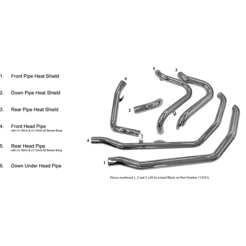 Bassani True Dual Down Under Headers til Harley