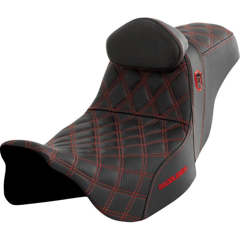Saddlemen Pro SDC Performance Gripper Lattice Stitch Sæde til Harley