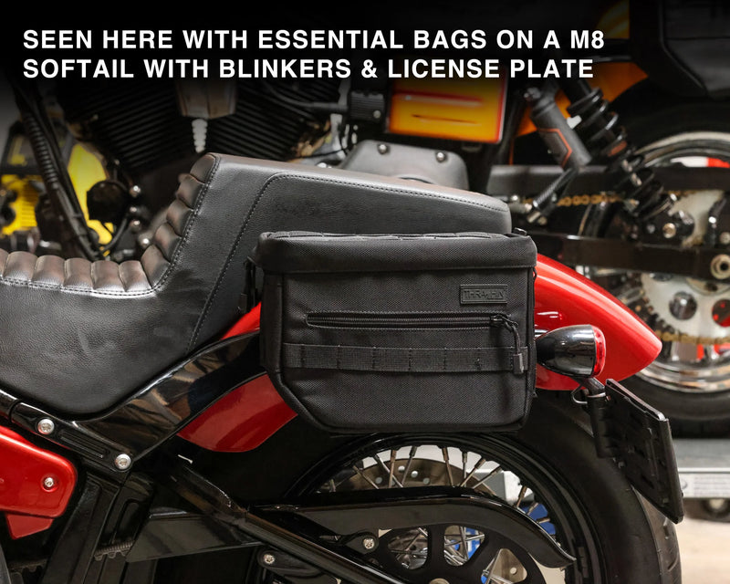 Thrashin Supply Hard Mount sadeltaskeholdere til Harley