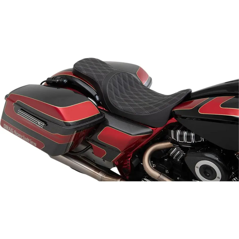 Drag Specialties Predator 2-personers sæde til Harley 