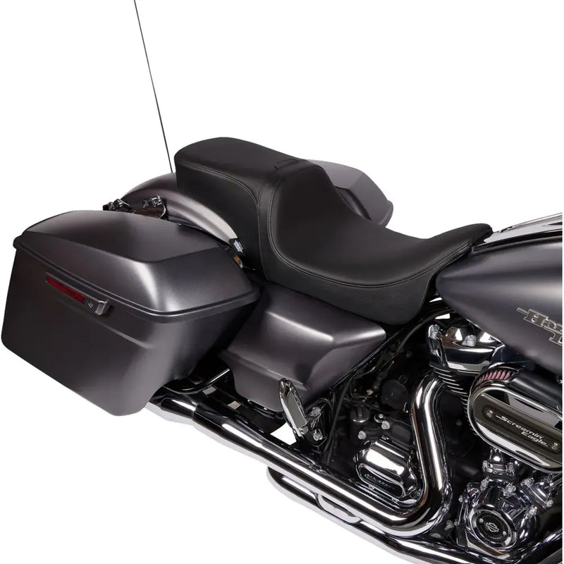 Drag Specialties Performance Predator 2-Up Ryglænsmodtagersæde til Harley 