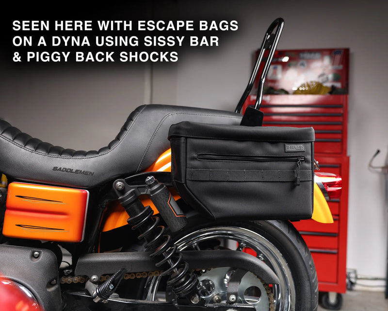 Thrashin Supply Hard Mount sadeltaskeholdere til Harley