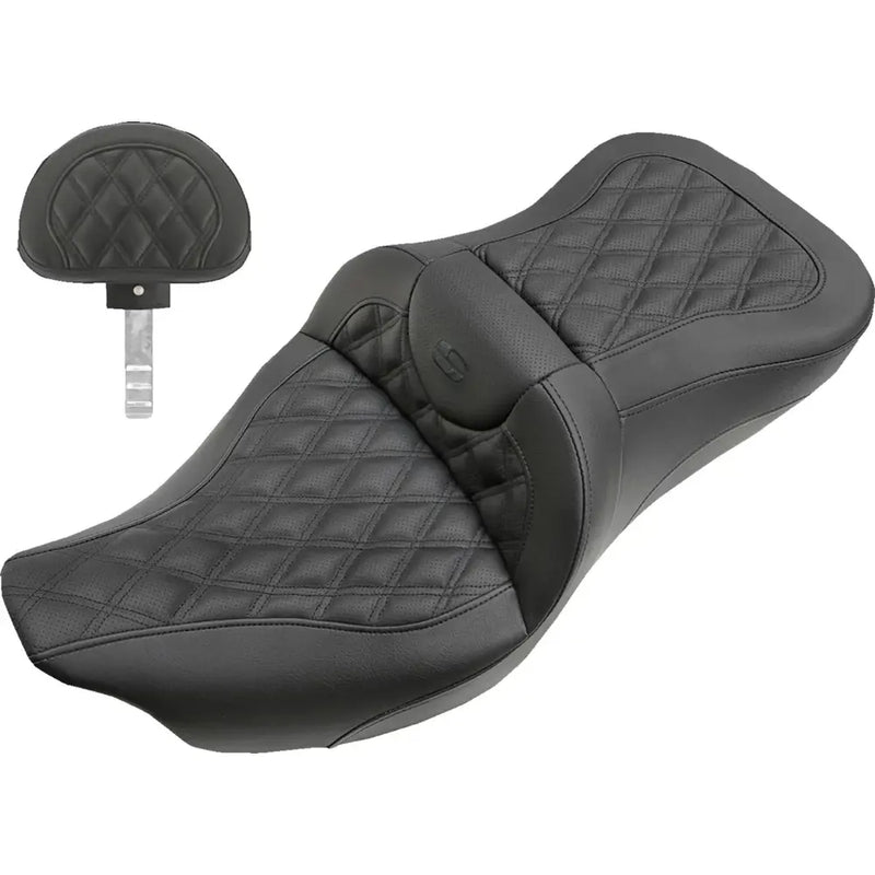 Saddlemen Roadsofa Extended Reach Lattice Stitch Seat til Harley