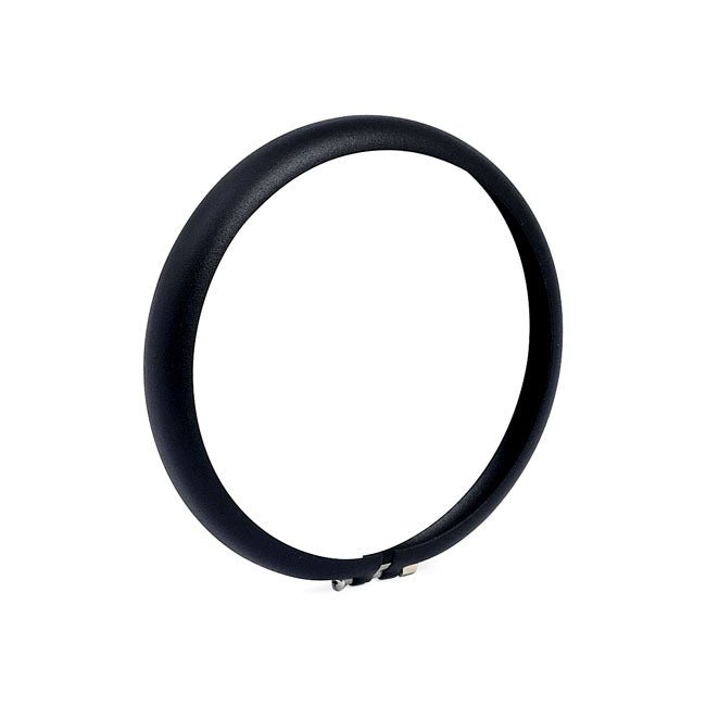 4" Headlight Trim Ring Bates Spotlamp Wrinkle Black