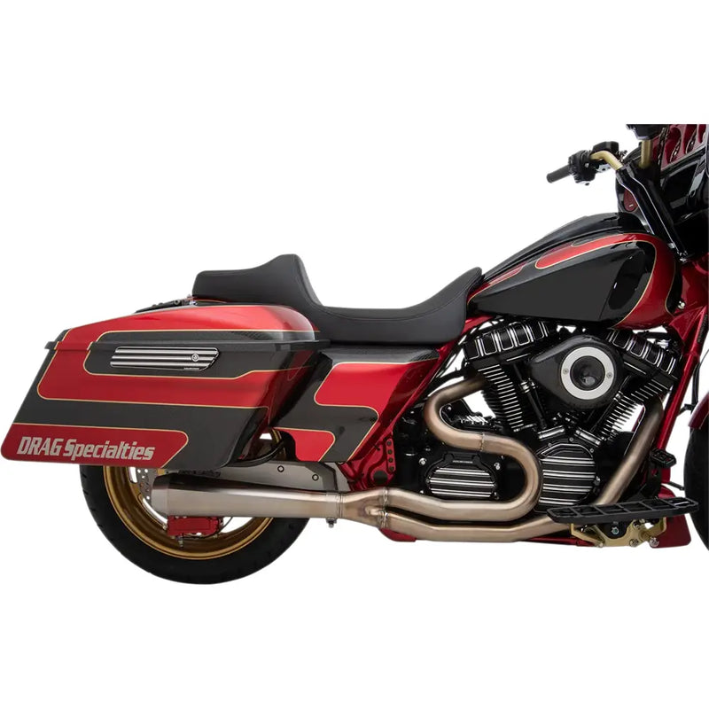 Drag Specialties Predator III sæde med udvidet rækkevidde til Harley 