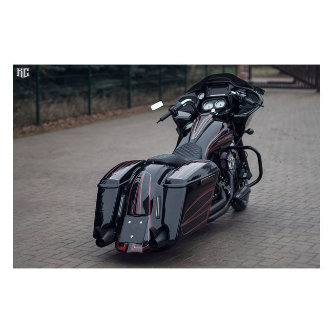 Killer Custom 4" forlængede sadeltasker til Harley