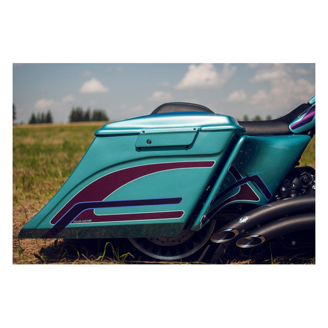 Killer Custom 7" / 5" Swoop udstrakte sadeltasker til Harley