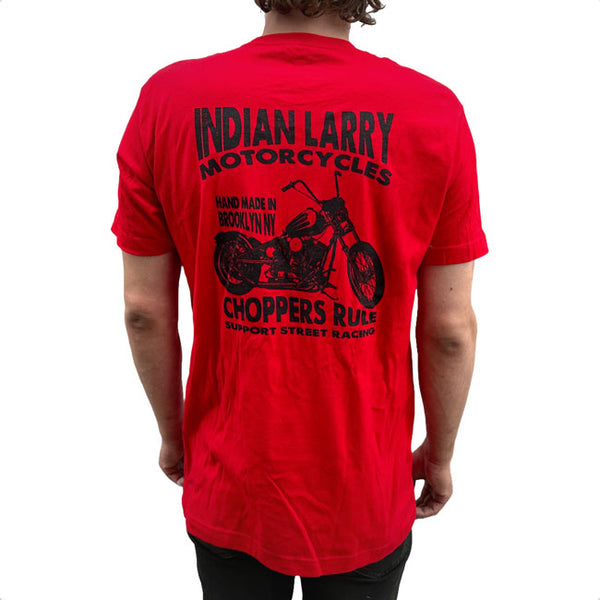 Indian Larry Support Street Racing T-shirt