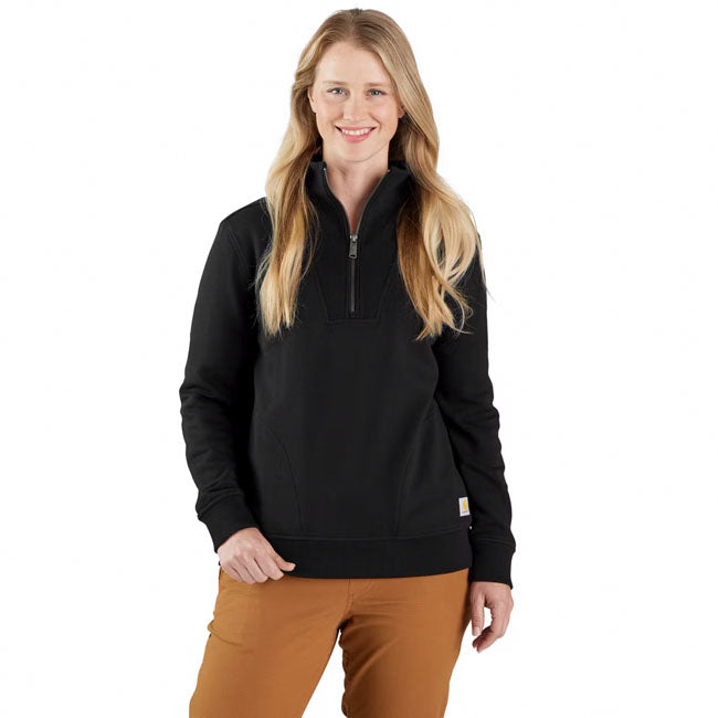 Carhartt Fiber Series Sweatshirt med halv lynlås til damer