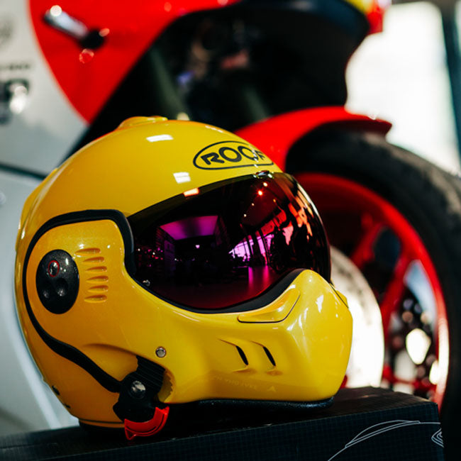 Rood Boxxer Alpha Flip-Up motorcykelhjelm