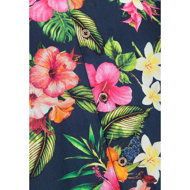King Kerosin Tropcial Flowers Hawaii-skjorte