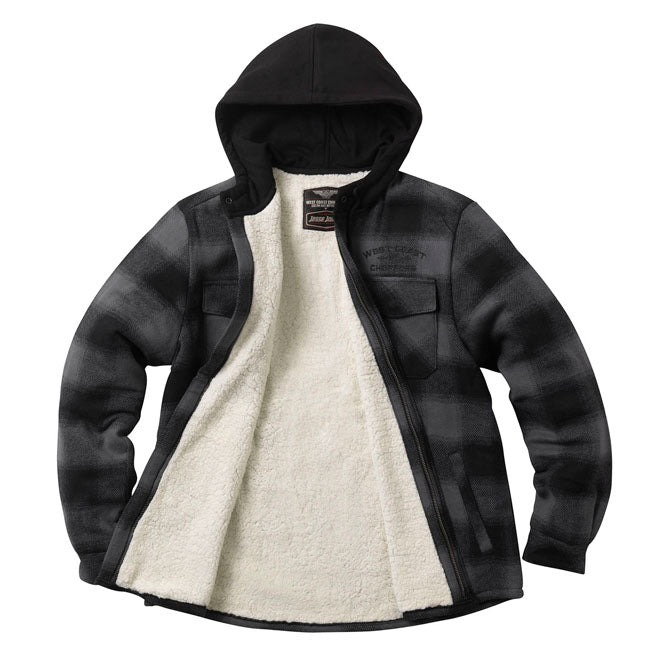 West Coast Choppers Hell Bent flannel-jakke