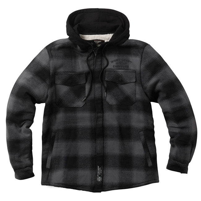 West Coast Choppers Hell Bent flannel-jakke
