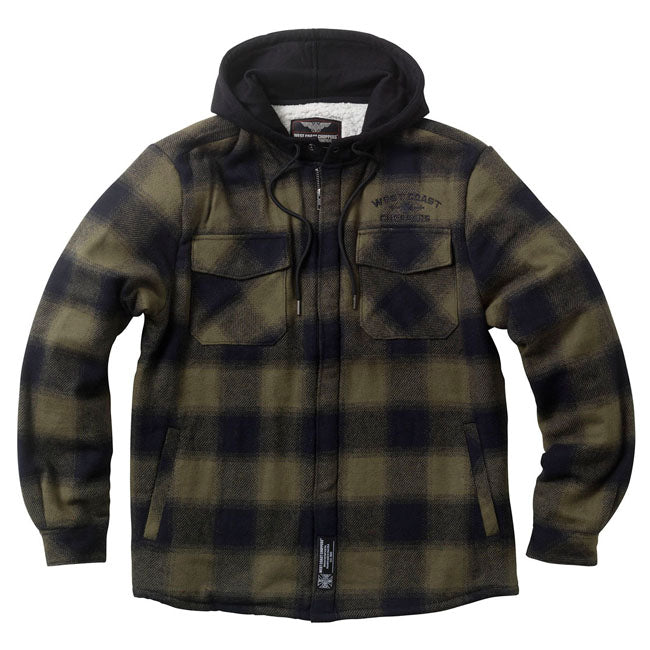 West Coast Choppers Hell Bent flannel-jakke