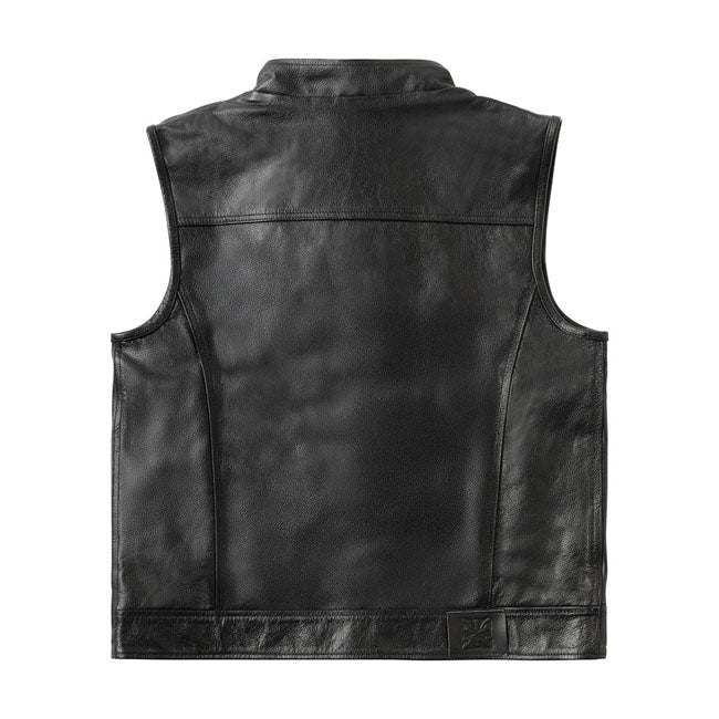 West Coast Choppers x 13 1/2 Dominator læder motorcykelvest