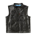 West Coast Choppers x 13 1/2 Dominator læder motorcykelvest