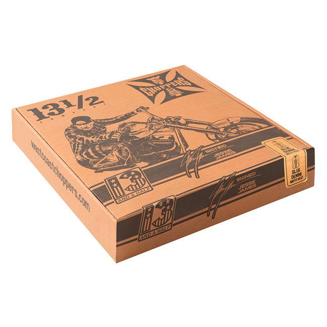 West Coast Choppers x 13 1/2 Dominator RAW Denim Motorcykelvest