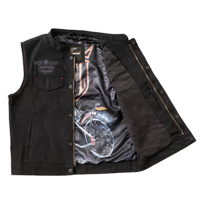 West Coast Choppers x 13 1/2 Dominator Canvas motorcykelvest