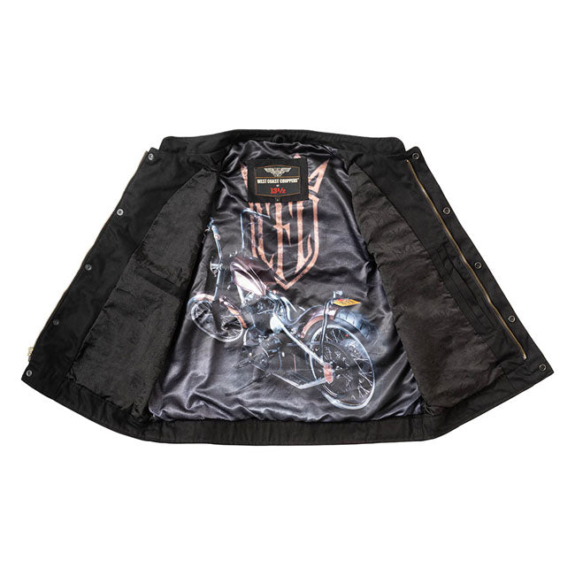 West Coast Choppers x 13 1/2 Dominator Canvas motorcykelvest