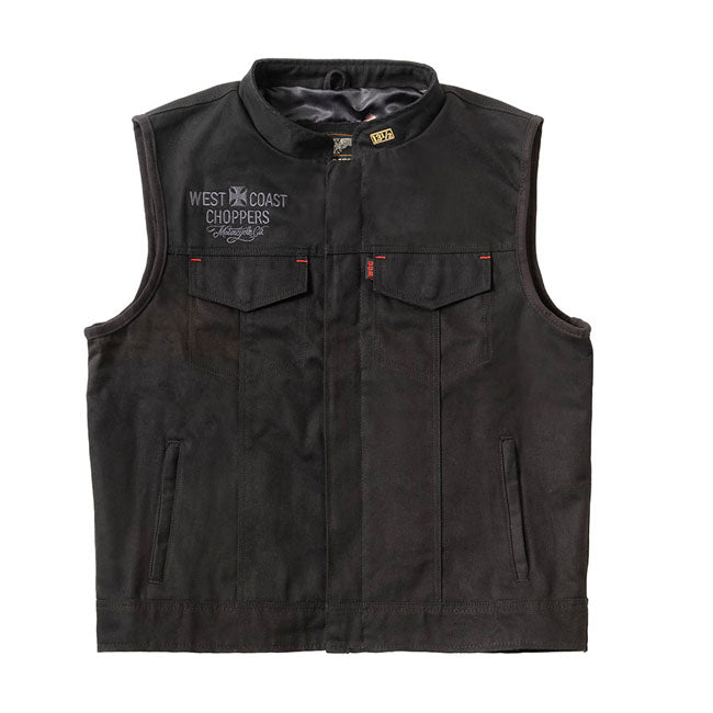 West Coast Choppers x 13 1/2 Dominator Canvas motorcykelvest
