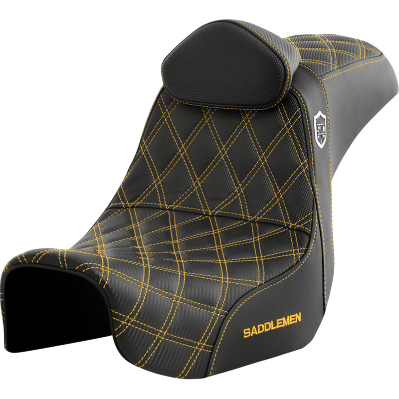 Saddlemen Pro SDC Performance Gripper Lattice Stitch Sæde til Harley