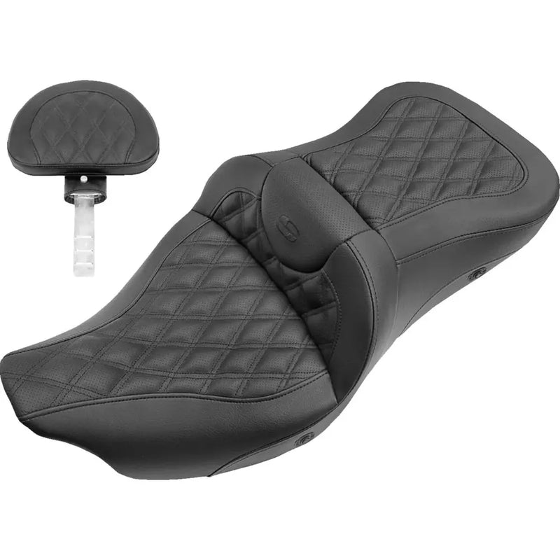 Saddlemen Roadsofa Extended Reach Lattice Stitch Seat til Harley