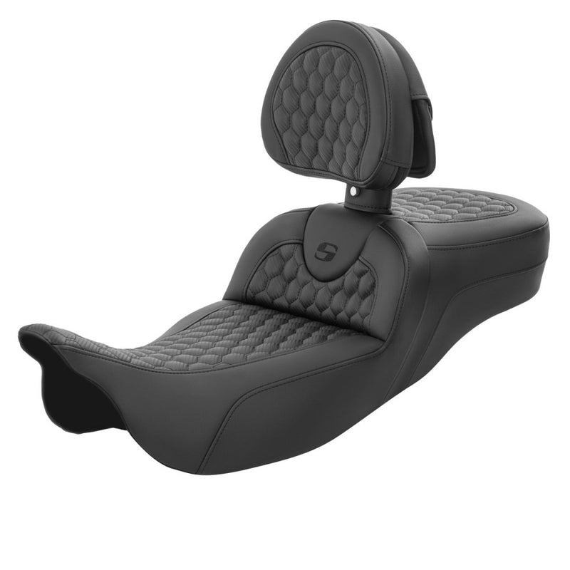 Saddlemen Roadsofa Extended Reach Honeycomb-sæde til Harley
