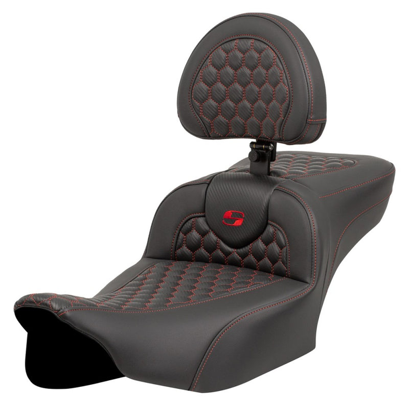 Saddlemen Roadsofa Extended Reach Honeycomb-sæde til Harley