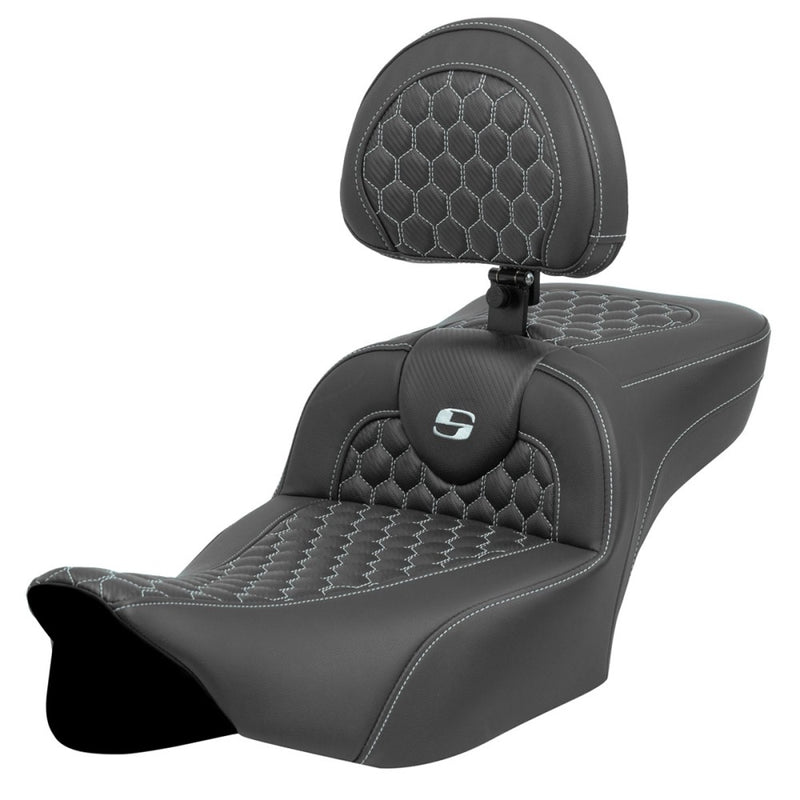 Saddlemen Roadsofa Extended Reach Honeycomb-sæde til Harley