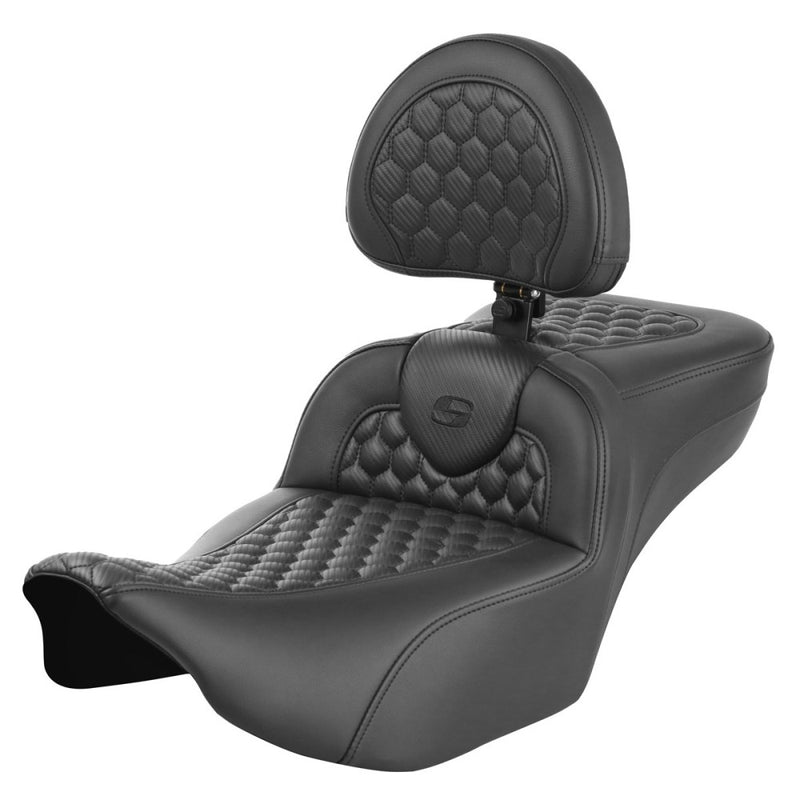 Saddlemen Roadsofa Extended Reach Honeycomb-sæde til Harley