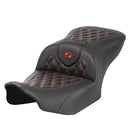 Saddlemen Roadsofa sæde med gittersting til Harley