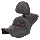 Saddlemen Roadsofa sæde med gittersting til Harley