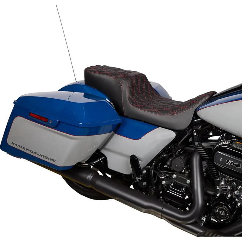 Drag Specialties Performance Predator 2-Up-sæde til Harley