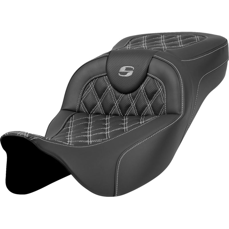 Saddlemen Roadsofa Extended Reach Lattice Stitch Seat til Harley